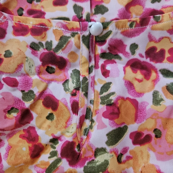 Dirass Colorful Floral Shirt. Size L - Picture 4 of 6